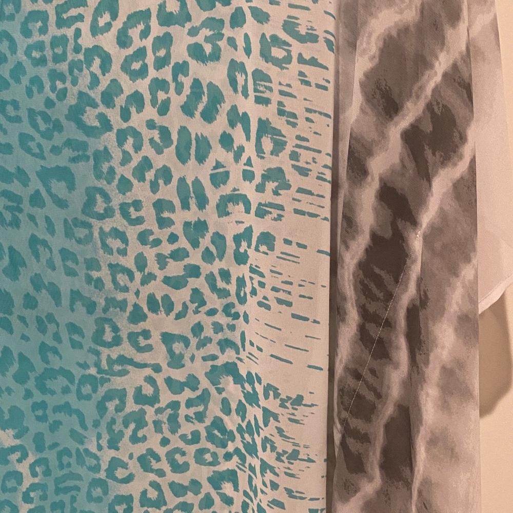 Ruby Rd. Multicolor Leopard Print Sheer Tunic - image 3